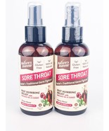 Natures Jeannie Sore Throat Relief Spray Fast Numbing 3.4 Fl Oz Lot of 2... - $27.27 CAD
