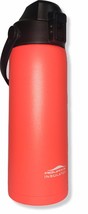 Aquatix Pop Orange Insulated FlipTop Sport Bottle 21 ounce Pure Stainless Steel - £15.62 GBP