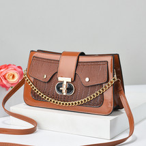 Small Square Bag Female  Bright Leather Lizard Pattern One-Shoulder Crossbody Ch - £27.97 GBP