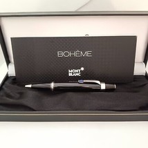 Penna a sfera MontBlanc Boheme, nera con pietra blu - $593.02