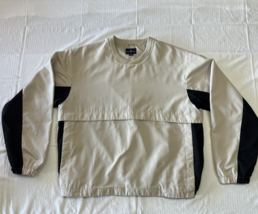 Dockers Golf Windbreaker Jacket Size XL Black/Grey 2 Front Pockets. Stai... - $20.56