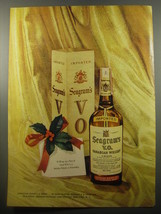 1950 Seagram&#39;s V.O. Canadian Whisky Ad - To wrap up a year of good will - £14.44 GBP