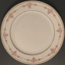CHARLES FIELD Haviland Limoges Pink Floral Salad Plates Goa France Porcelain 9.5 - £9.75 GBP
