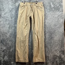 BKE Tyler Pants Mens 34x33 Brown Casual Outdoors Western Straight Leg Khaki - £17.75 GBP