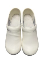 Dansko Professional Nurse Clogs White Stapled Leather Womens Size 42  US... - $26.10