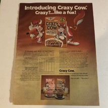 Crazy Cow Cereal Vintage Print Ad Advertisement pa11 - £7.00 GBP