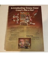Crazy Cow Cereal Vintage Print Ad Advertisement pa11 - £6.96 GBP