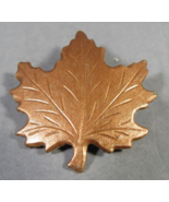 Pin-Brooch Canadian Maple Leaf Fall Lapel Fashion Copper Color 1.25&quot;. - $4.77