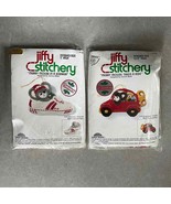 VTG Jiffy Stitchery Merry Mouse 3D Christmas Ornament 2 Kits #100 #104 NIP - £22.83 GBP