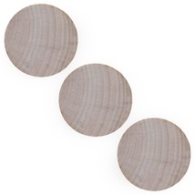 3 Unfinished Wooden Circle Disks Shapes Cutouts DIY Crafts 2 Inches - £12.85 GBP