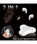 New Multi-Function Headset Fidget Spinner Bluetooth Fingertip Gyro In Ea... - £22.41 GBP