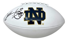Raghib Rocket Ismail Signed Notre Dame Wilson Logo Football BAS - $126.08