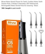 Bitvae Water Dental Flosser for Teeth, Cordless Water Teeth Cleaner - $24.85 CAD