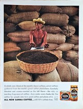 SANKA COFFEE NEW BLEND - Aroma Roast - Regular Grind -1962 VTG Print Ad - $212.67 MXN