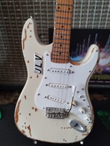 JIMMIE VAUGHAN-Custom Vintage Fender Strat 1:4 Scale Replica Guitar ~Axe Heaven - £25.12 GBP