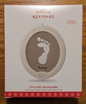 Hallmark 2017 Little Feet Big Blessing Keepsake Christmas Ornament - NIB - £6.38 GBP