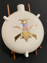 GRAND ARMY OF THE REPUBLIC, GAR, CERAMIC PRESENTATION CANTEEN, INFANTRY,... - $12,335.03 MXN