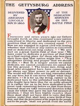 Lincoln&#39;S Gettysburg Address President Art Print Poster Wall, 12X16 Inches. - £32.86 GBP