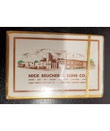 Vintage Nick Beucher &amp; Sons Co. unopened Playing Cards - Chicago Meat Pr... - £10.98 GBP