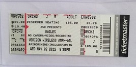 Eagles / Joe Walsh / Glenn Frey - Original 2012 Unused Whole Full Concert Ticket - £11.79 GBP