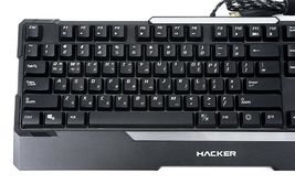 Abko Hacker K300 English Korean Plunger LED Wired Gaming Keyboard image 6