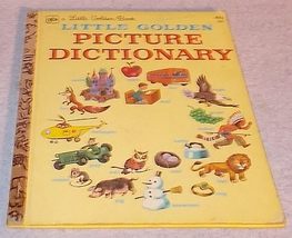 Vintage Little Golden Book Picture Dictionary 1974 Tibor Gergely - £4.78 GBP