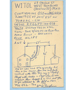 1955 Vintage Handmade Handwritten QSL Card W1TOL - $336.81 MXN