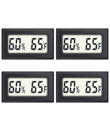 4-Pack Mini Digital Humidity Temperature Meters Gauge Indoor Hygrometer ... - £12.27 GBP