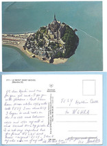 1981 Vintage Photo Postcard Le Mont Saint Michael QSL Card F5SY - £15.93 GBP