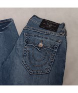 True Religion Rocco Blue Jeans 30 30x33 Relaxed Skinny Medium Wash      ... - $34.95