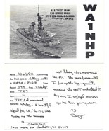 1981 Vintage Photo Postcard USS SEMMES QSL Card H.B. Buzz SHAW QSL WA1NHP - £11.78 GBP
