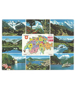 1982 Real Photo Postcard Switzerland Mountains WALTER KONZlER QSL HB9CMM - £12.78 GBP