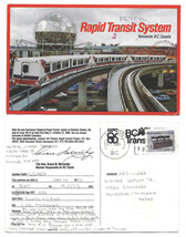 1985 RealPhoto Vintage Postcard Vancouver Rapid Transit Lynda Schiere QSL VE7FYL - £19.65 GBP