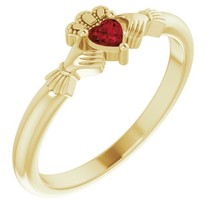 Authenticity Guarantee 
14k Yellow Gold Mozambique Garnet  Ring - £462.82 GBP+