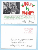 1988 Unique Holiday Photo Postcard Wayne and Lola QSL Card W4MPY and KB4AHR - £11.98 GBP