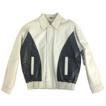 3500B LEATHER U.S.A., Vintage, Men&#39;s Genuine Leather Bomber (Short) Jacket - $139.00