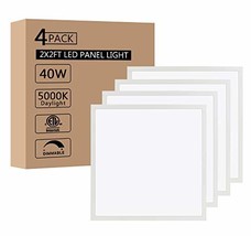 2x2 LED Drop Ceiling Lights 5000K Daylight 40W 0-10V Dimmable LED Flat Panel Lig - £159.86 GBP