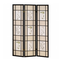3 Panel Shoji Screen - Black - $155.23