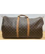 Louis Vuitton LV Bag Keepall 60 Brown Monogram Vintage Duffle Bag - £436.34 GBP