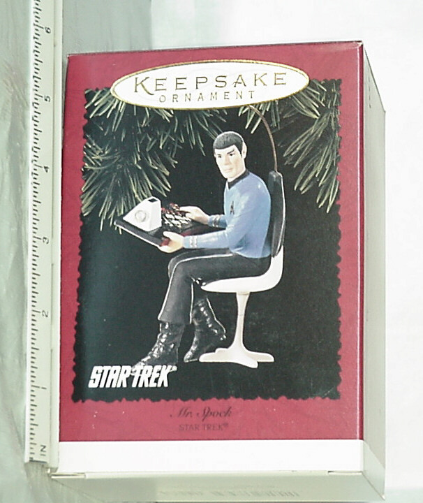 Primary image for Christmas Ornament Star Trek Mr Spock 1996 Hallmark 30 years Keepsake Ornament