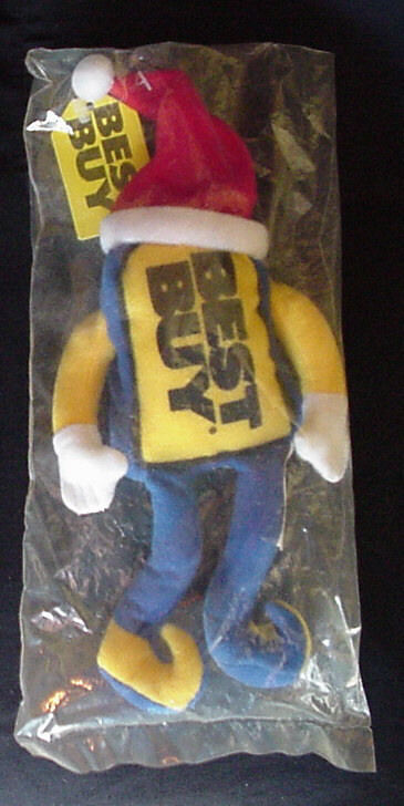 Primary image for BEST BUY Store Promotion 1998 Vintage Holiday Plush Beanie Toy New in Bag in Box