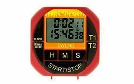 Taylor Weekend Warrior Magnetic Big Digit Kitchen/BBQ Dual Event Timer/C... - $12.00