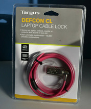 Targus Defcon CL Laptop Combination Cable Lock - Pink - PA410U-PNK - NEW! - $7.95