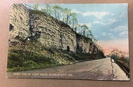 Vintage Postcard Posted 1915 West End Of Cliff Drive Kansas City MO - £2.23 GBP