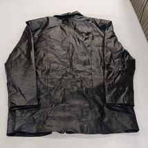 Shepherd's Collection Womens Black Genuine Leather Buttons Jacket With Liner 4XL image 2