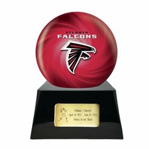 Large/Adult 200 Cubic Inch Atlanta Falcons Metal Ball on Cremation Urn Base - £406.39 GBP