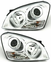 Fit Kia Optima 2007 2008 2009 Black Headlights Head Lights Lamps Pair - £327.38 GBP