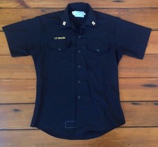 Vintage Rockabilly Mechanig CF Brasek Name Patch Uniform Shirt Poly Rayo... - £31.31 GBP