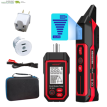 Rechargeable Circuit Breaker Finder with LCD Display &amp; GFCI Outlet Teste... - $114.07