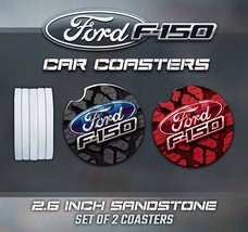 Ford F150 Car Coasters, Ford F150 Accessories, Ford F150 Gift - $10.00